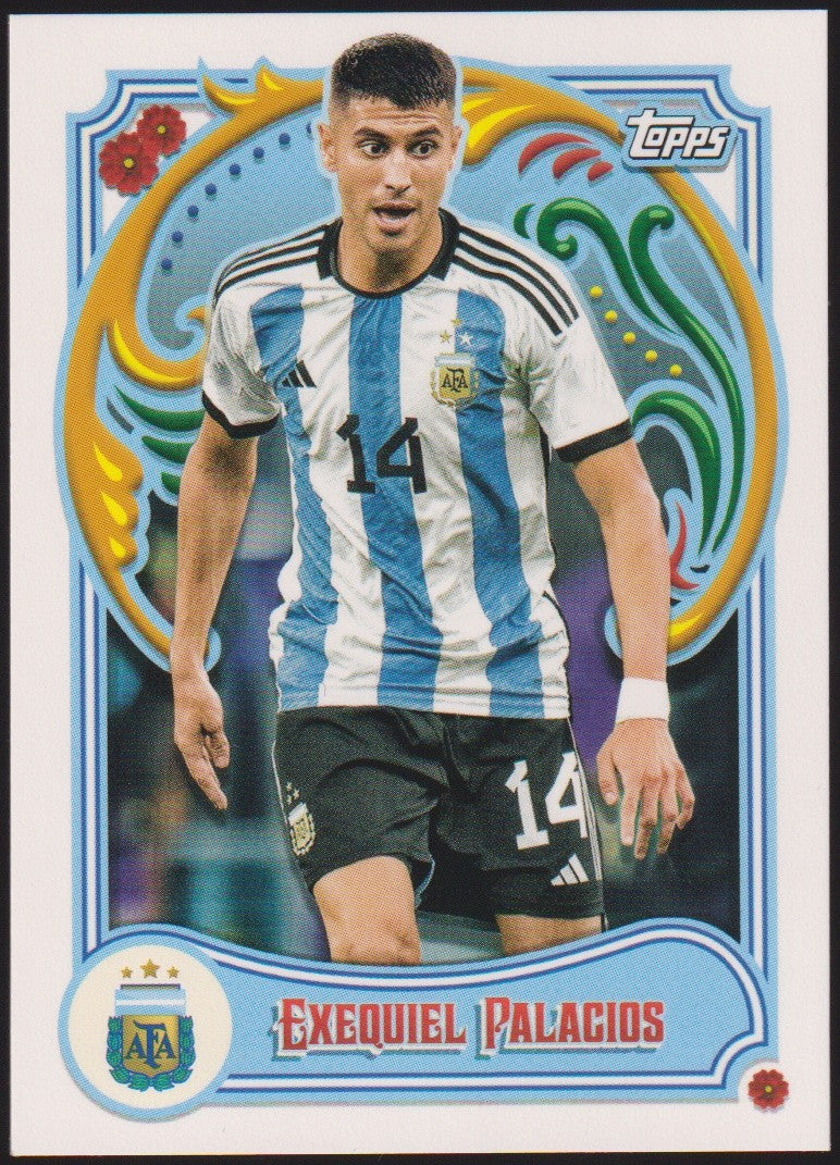 Topps 2022-23 Exequiel Palacios Argentinien Parallel Rare Nr. 15 – Bild 1