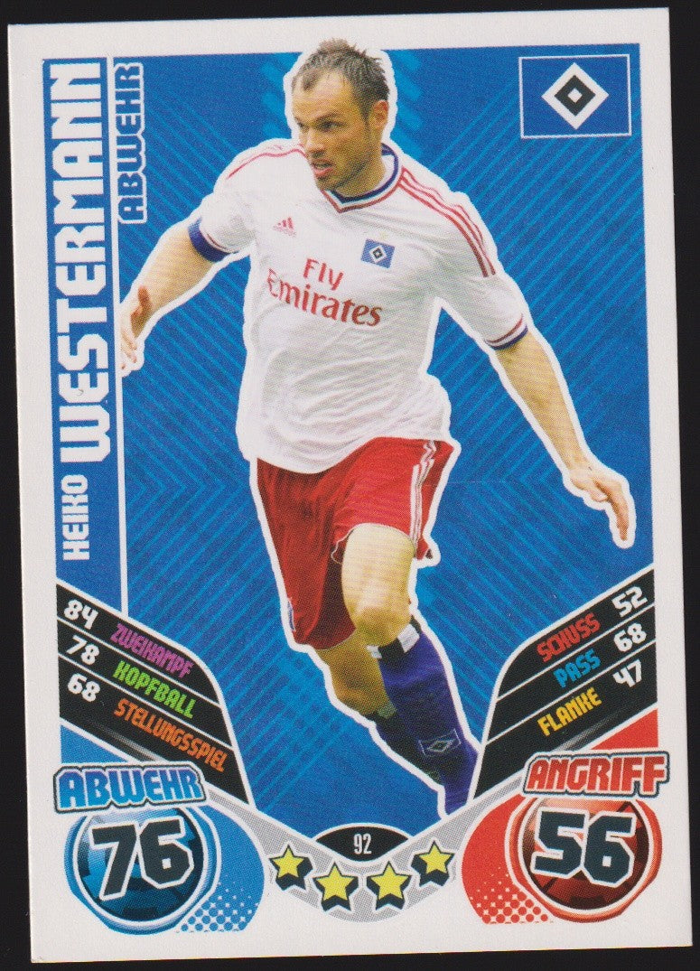 Topps Match Attax Heiko Westermann Hamburger SV Bundesliga Parallel Rare – Bild 1