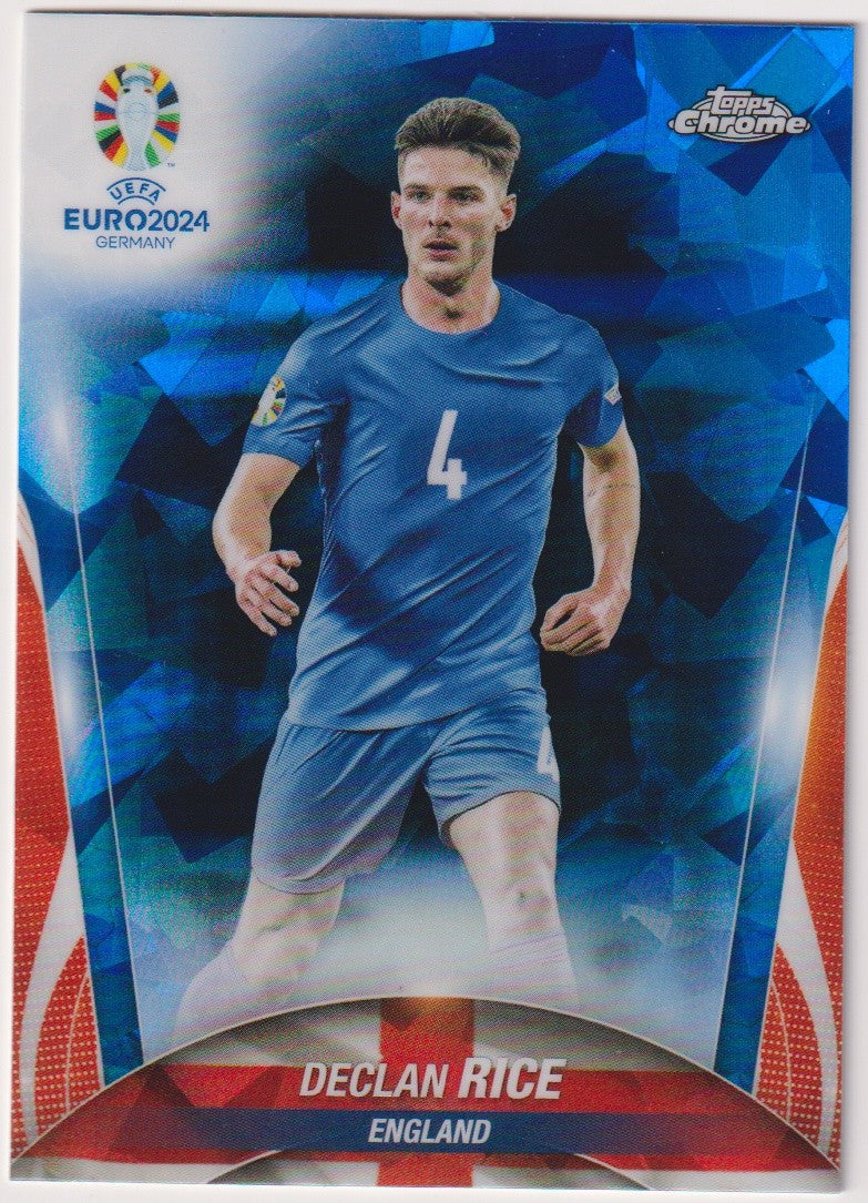 Topps Chrome 2023-24 Declan Rice England Parallel Rare – Bild 1