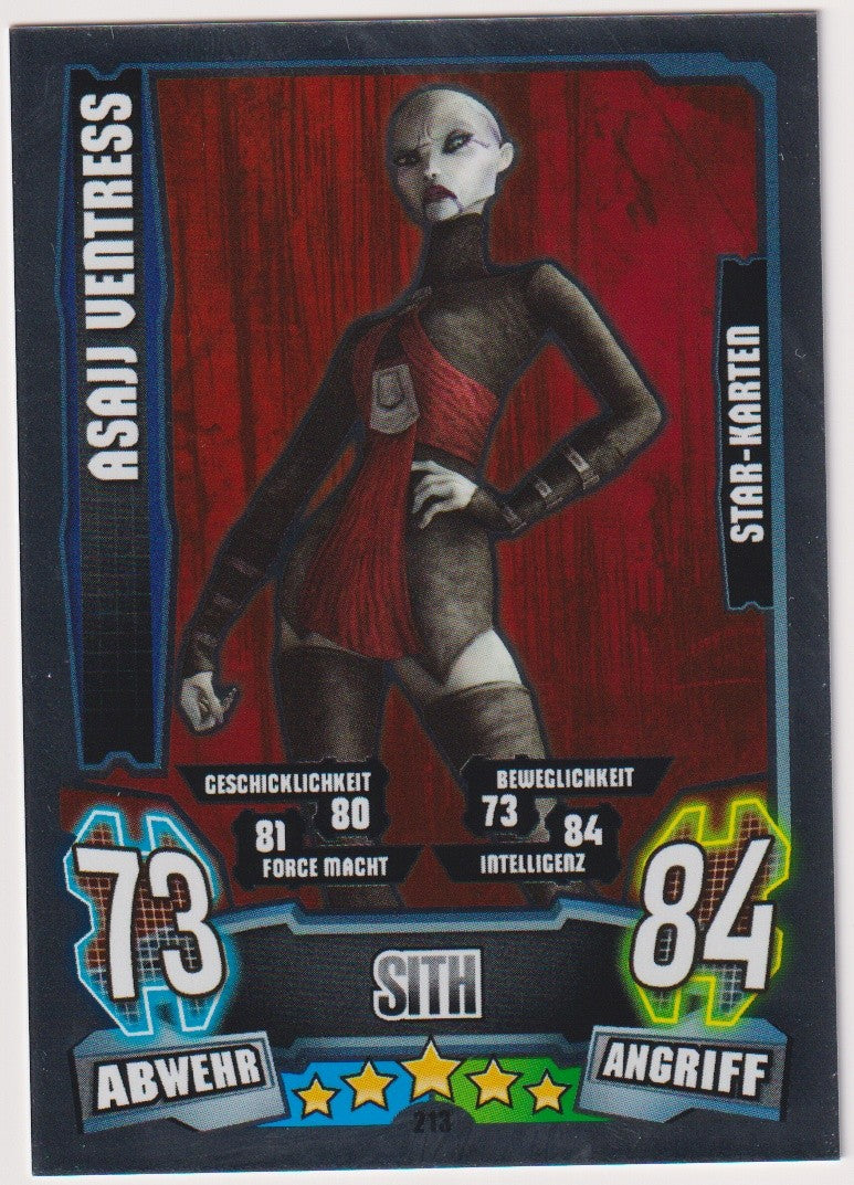 Topps Star Wars 2013 Asajj Ventress Sith Separatisten TCG Rare #213 – Bild 1