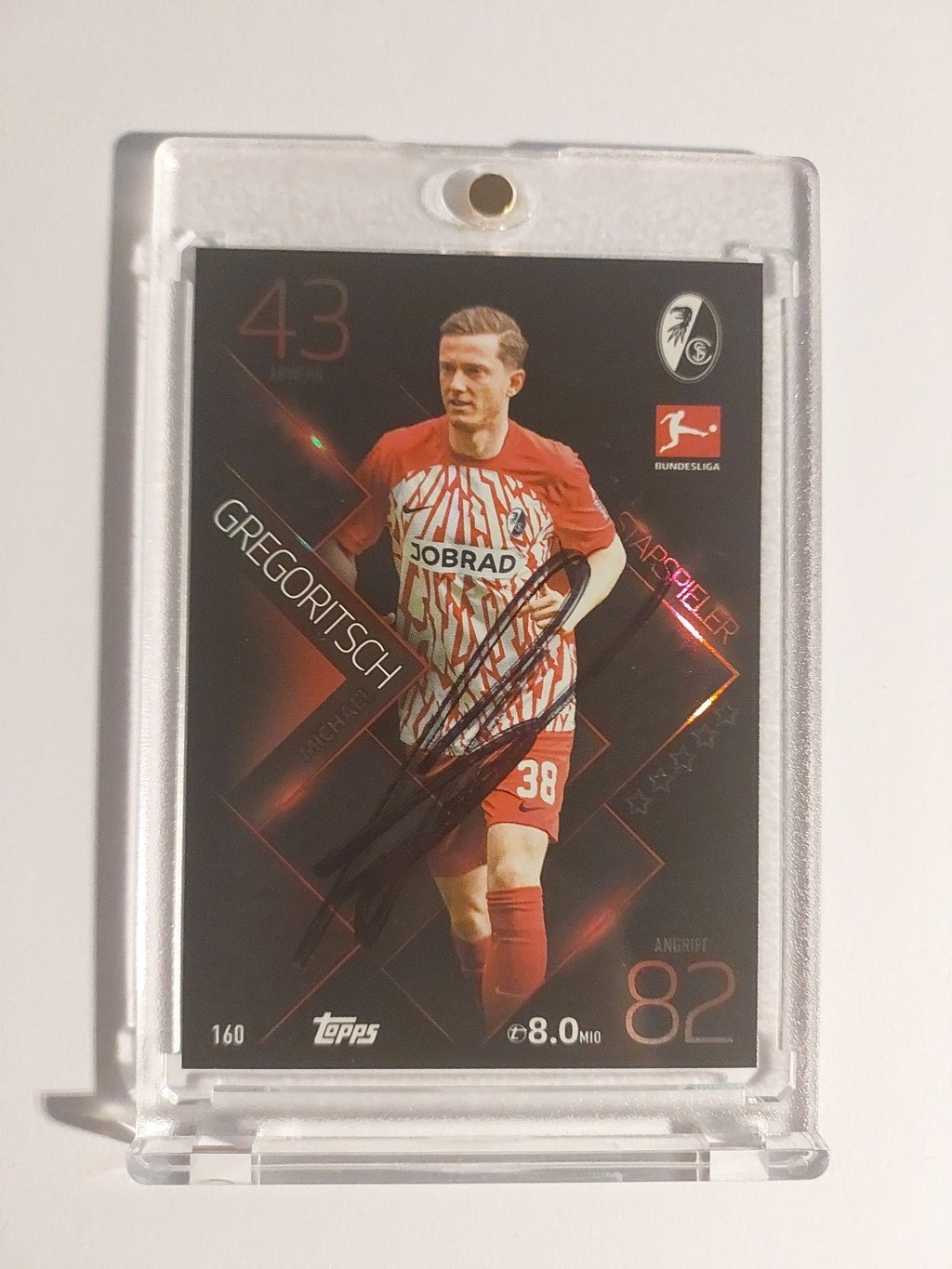 Topps Bundesliga 2023-24 Michael Gregoritsch SC Freiburg (On Card Auto) – Bild 1