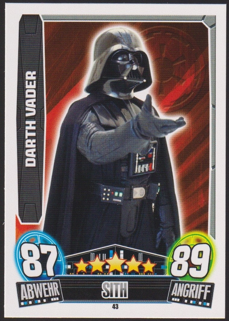 Topps Star Wars 2013 Darth Vader Imperium Sith (Film Version) TCG Rare #43 – Bild 1