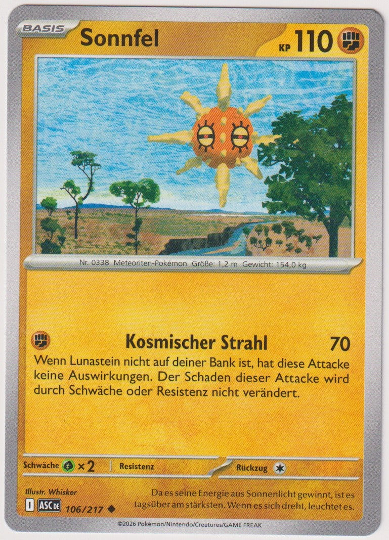 Pokemon TCG Sonnfel #106/217 Uncommon (U) Deutsch 2026 – Bild 1