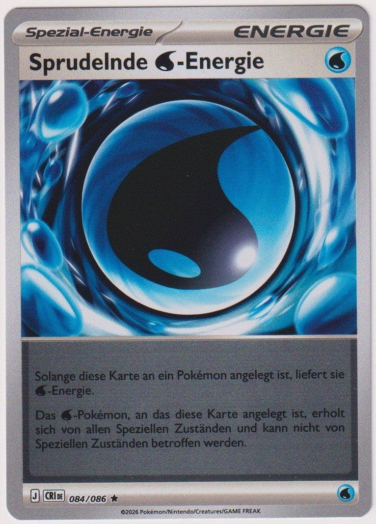 Pokemon TCG Sprudelnde Energie #084/086 Rare (R) Reverse Holo Deutsch 2026 – Bild 1