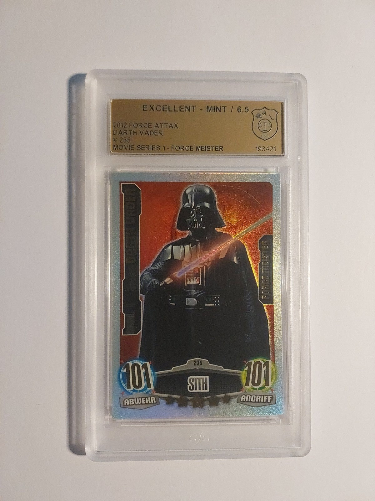Topps Star Wars 2012 Darth Vader Sith Imperium Refractor GSG 6.5 = PSA Rare – Bild 1