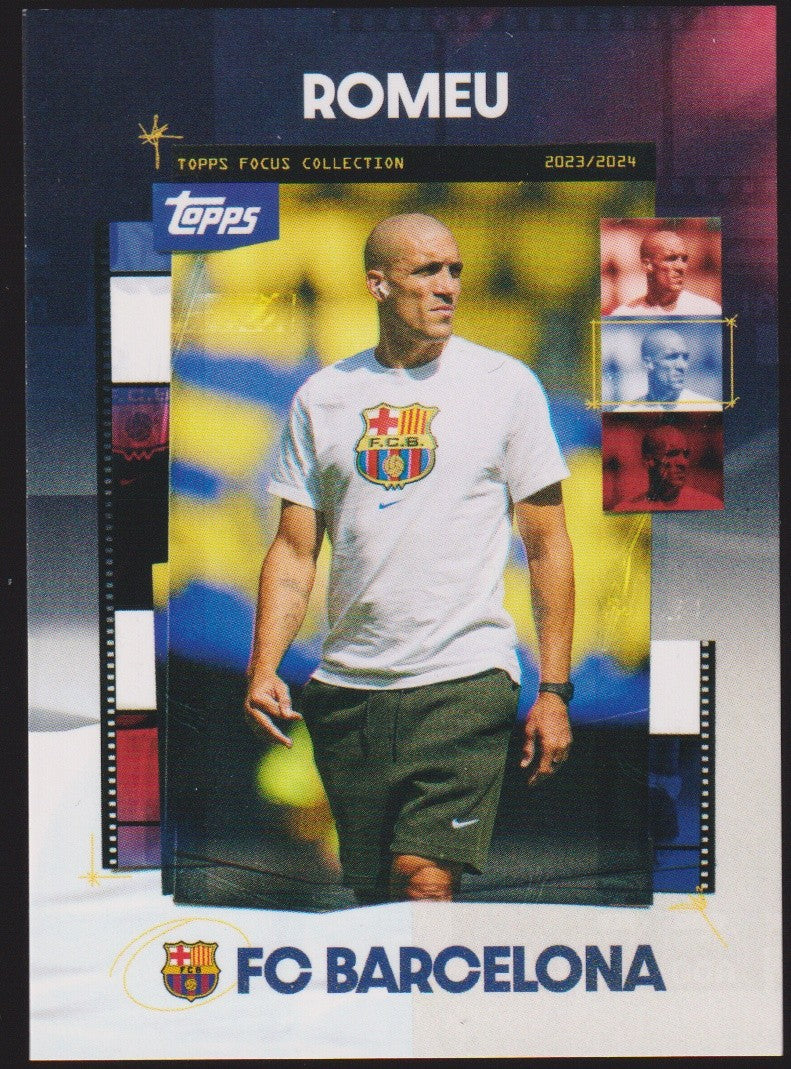 Topps Focus Collection 2023-24 Romeu FC Barcelona 2023/2024 Parallel Rare – Bild 1