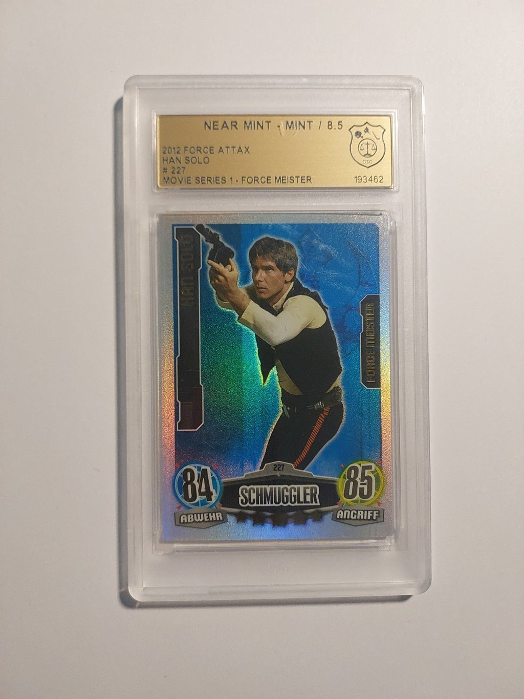 Topps Star Wars 2012 Han Solo Schmuggler Rebellen GSG 8.5 = PSA Parallel Rare – Bild 1
