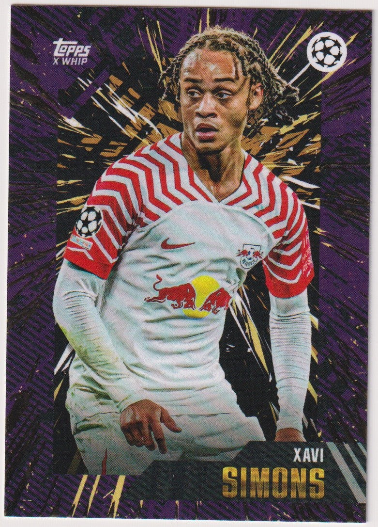 Topps Topps x Whip 2023-24 Xavi Simons RB Leipzig Champions League Parallel Rare – Bild 1