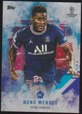 Topps RC 2021-22 Nuno Mendes Rookie Paris Saint-Germain Future Champion Parallel – Bild 1