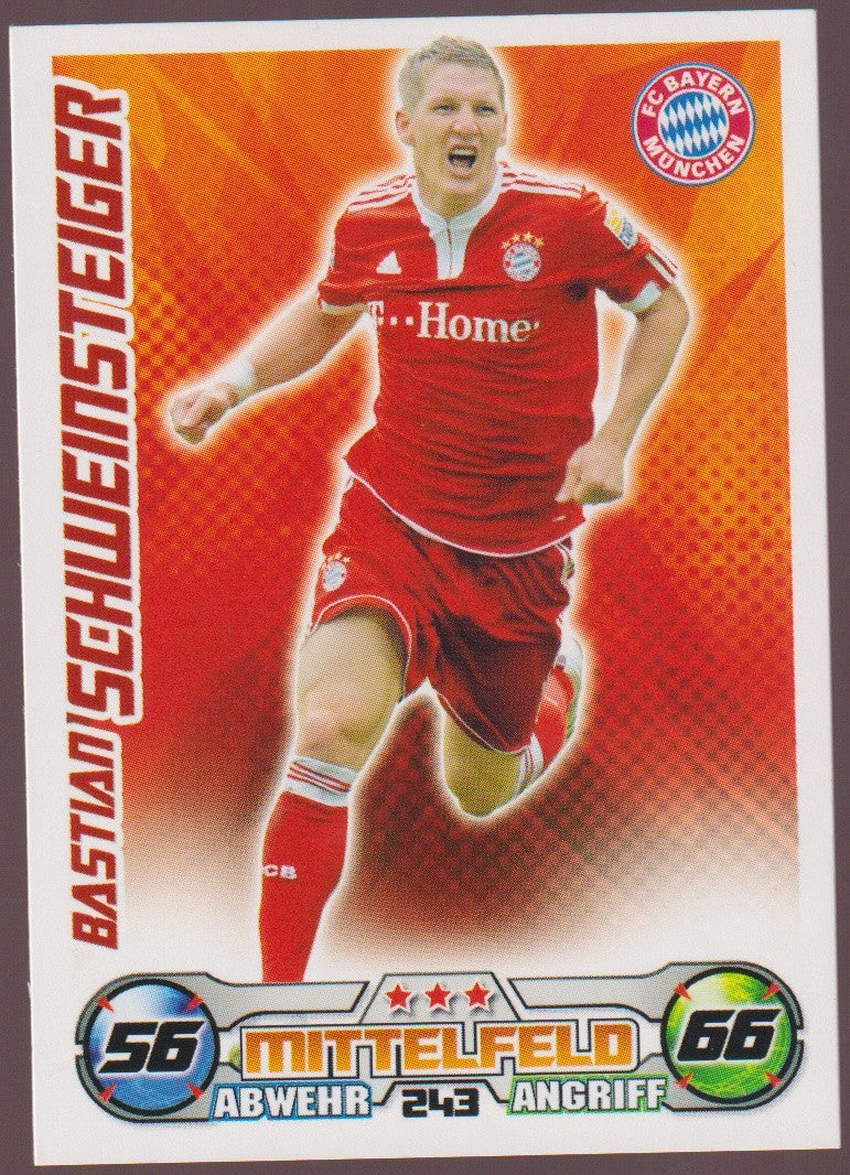 Topps Match Bastian Schweinsteiger Bayern München Bundesliga Parallel – Bild 1