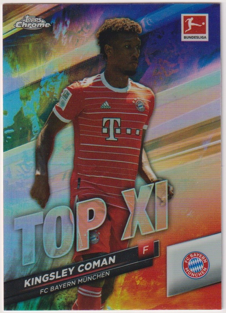 Topps Chrome 2023-24 Kingsley Coman FC Bayern München Top XI Parallel Rare – Bild 1