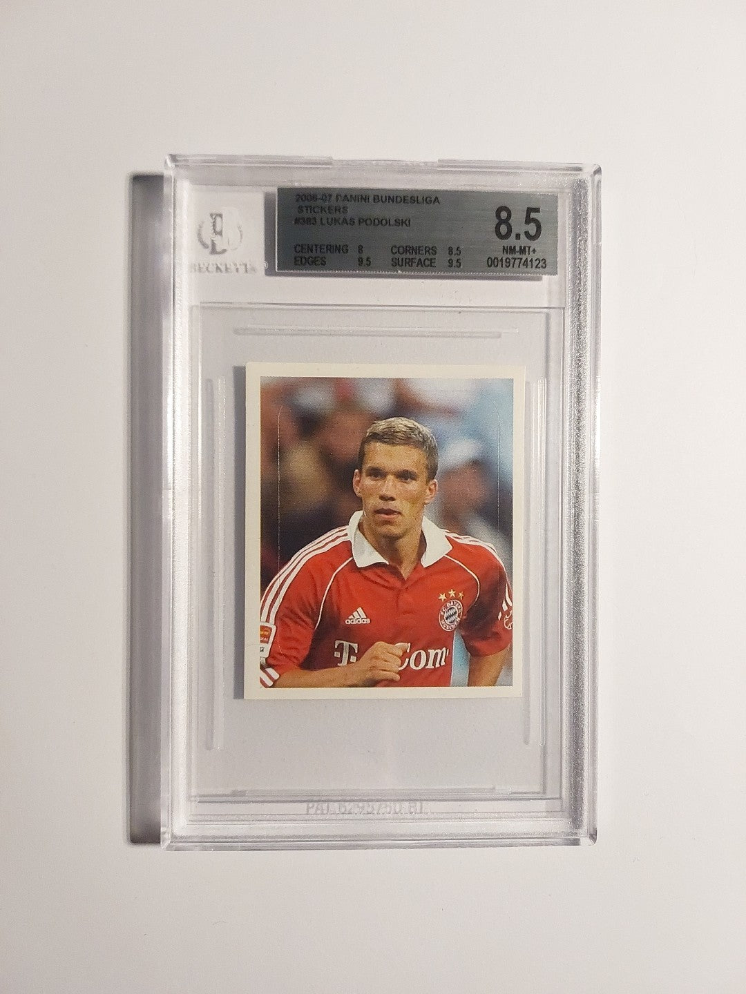 Panini Bundesliga 2006-07 Lukas Podolski Bayern München Parallel BGS 8.5 PSA Hit – Bild 1