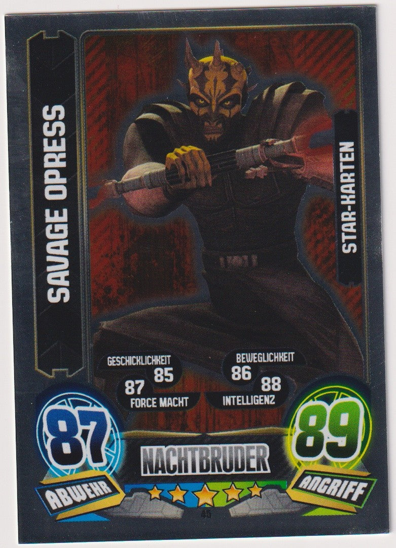 Topps Star Wars 2015 Savage Opress Separatisten Sith TCG Rare – Bild 1