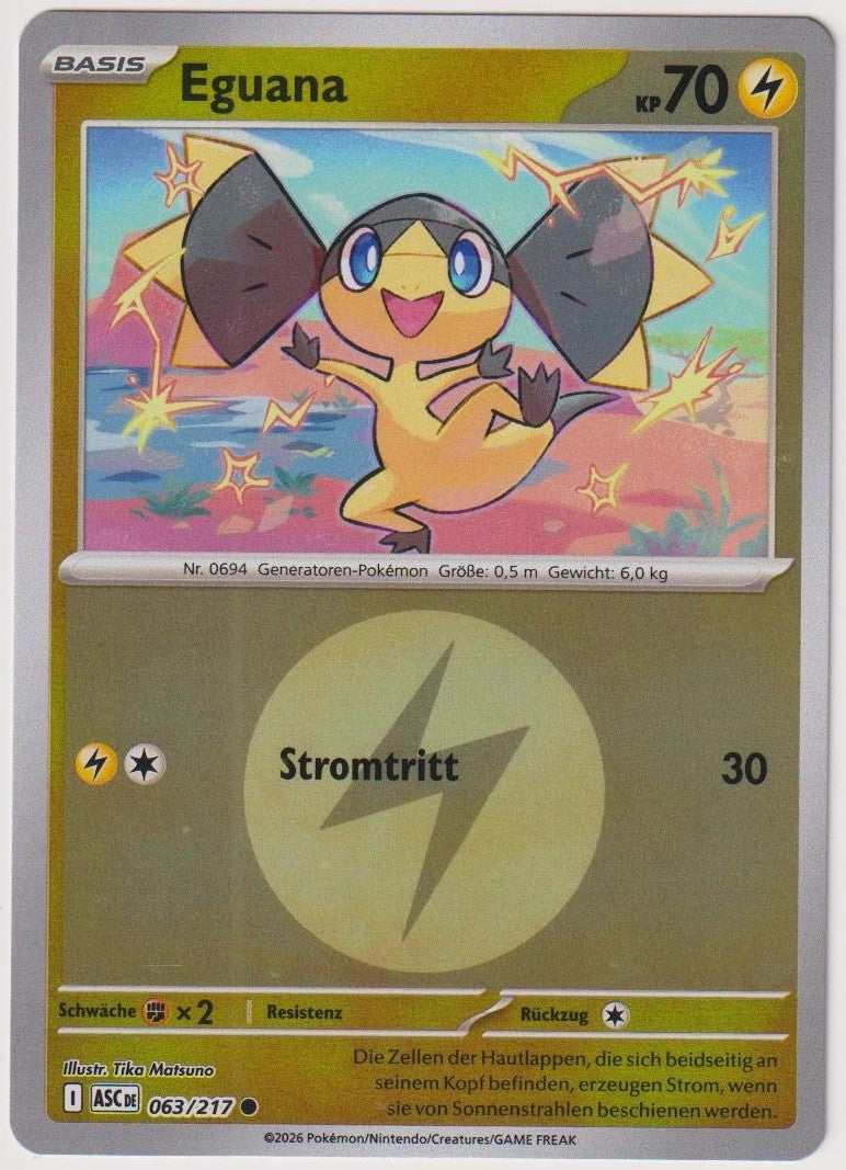 Pokemon TCG Helioptile #63/217 Common (C) Reverse Holo Deutsch 2026 – Bild 1