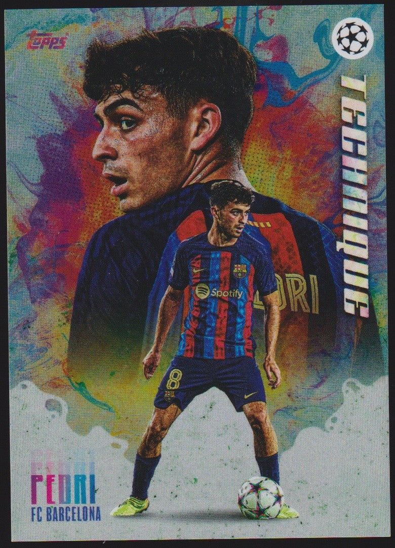 Topps Champions League 2022-23 Pedri FC Barcelona Standard Parallel Rare – Bild 1