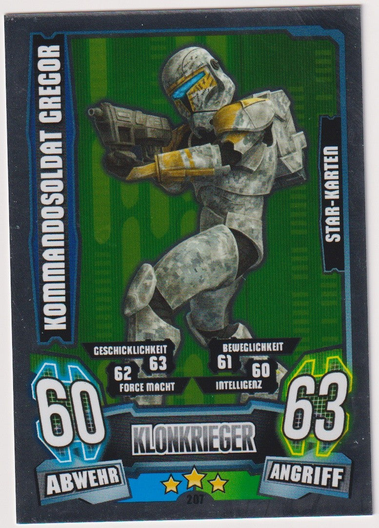 Topps Star Wars 2013 Gregor Klonkommandant Republik TCG Rare #207 – Bild 1