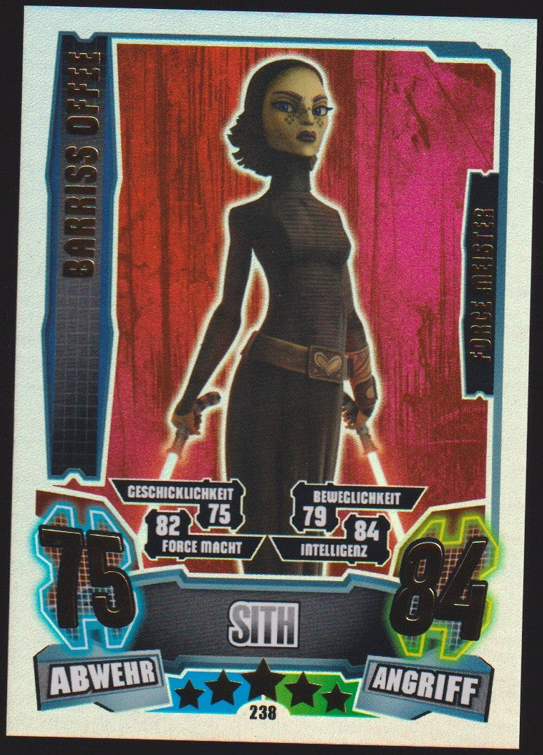 Topps Star Wars 2013 Barriss Offee Separatisten Sith Force Attax TCG Rare – Bild 1