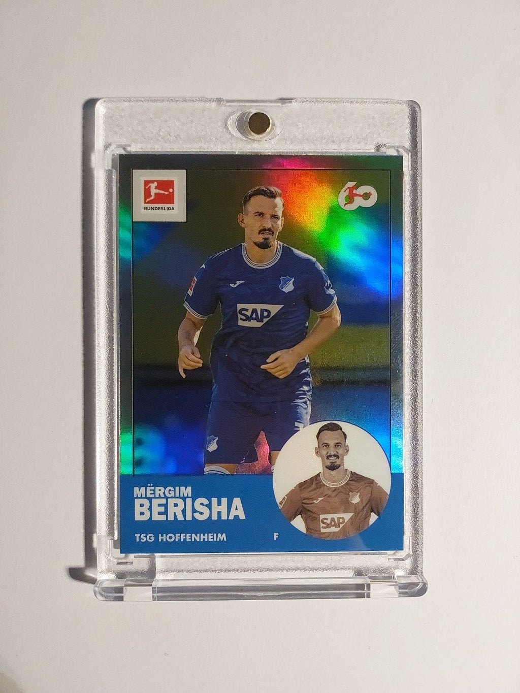 Topps Bundesliga 2023-24 Mergim Berisha Hoffenheim Parallel Refractor Ultra Rare – Bild 1