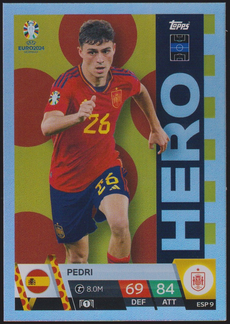 Topps Match Attax 2023-24 Pedri Spanien Parallel Rare – Bild 1