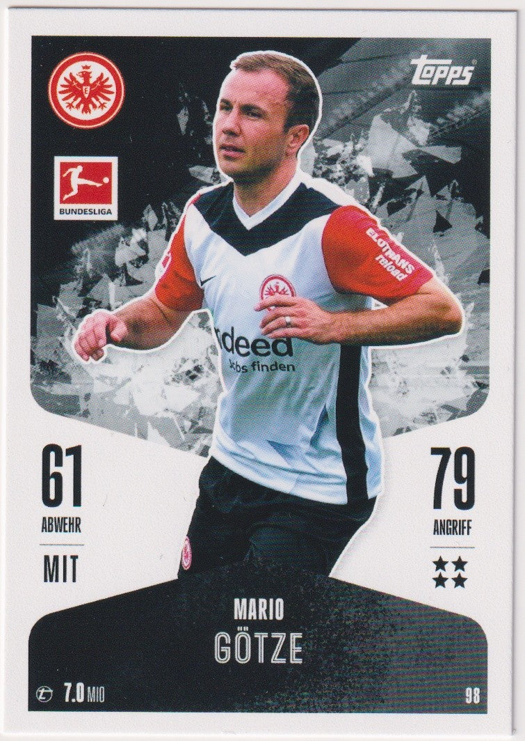 Topps Match Attax Trading Card Game 2024-25 Mario Götze Eintracht Frankfurt – Bild 1