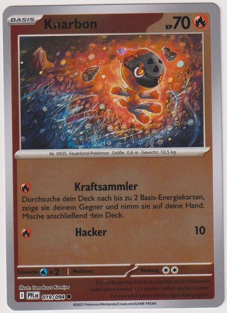 Pokemon TCG Charcadet #19/094 Common (C) Reverse Holo Deutsch 2025 – Bild 1