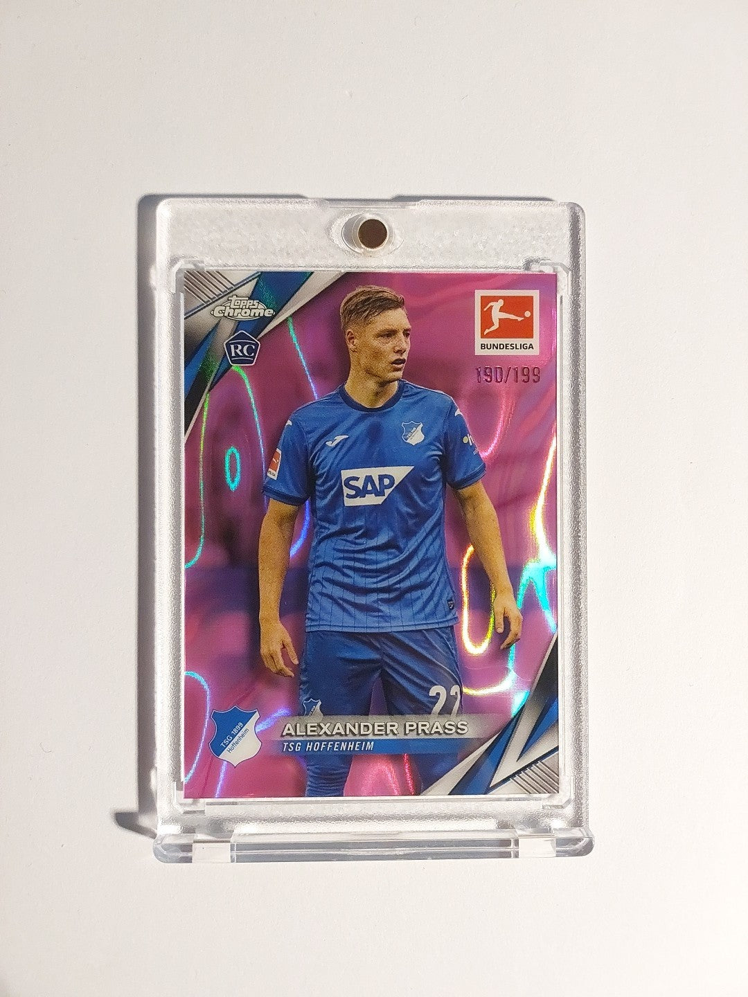 Topps Chrome Bundesliga 2025-26 Alexander Prass Hoffenheim Parallel 190/199 Rare – Bild 1