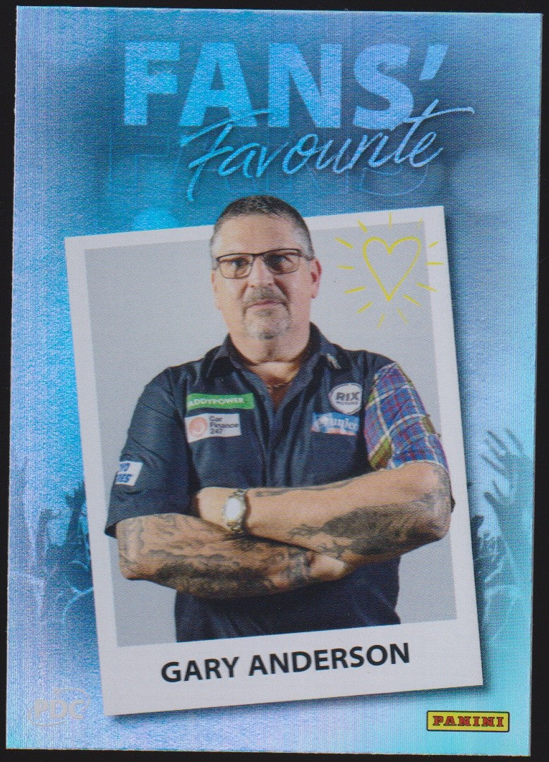 Panini PDC World Championship 2026 Gary Anderson Refractor Parallel – Bild 1