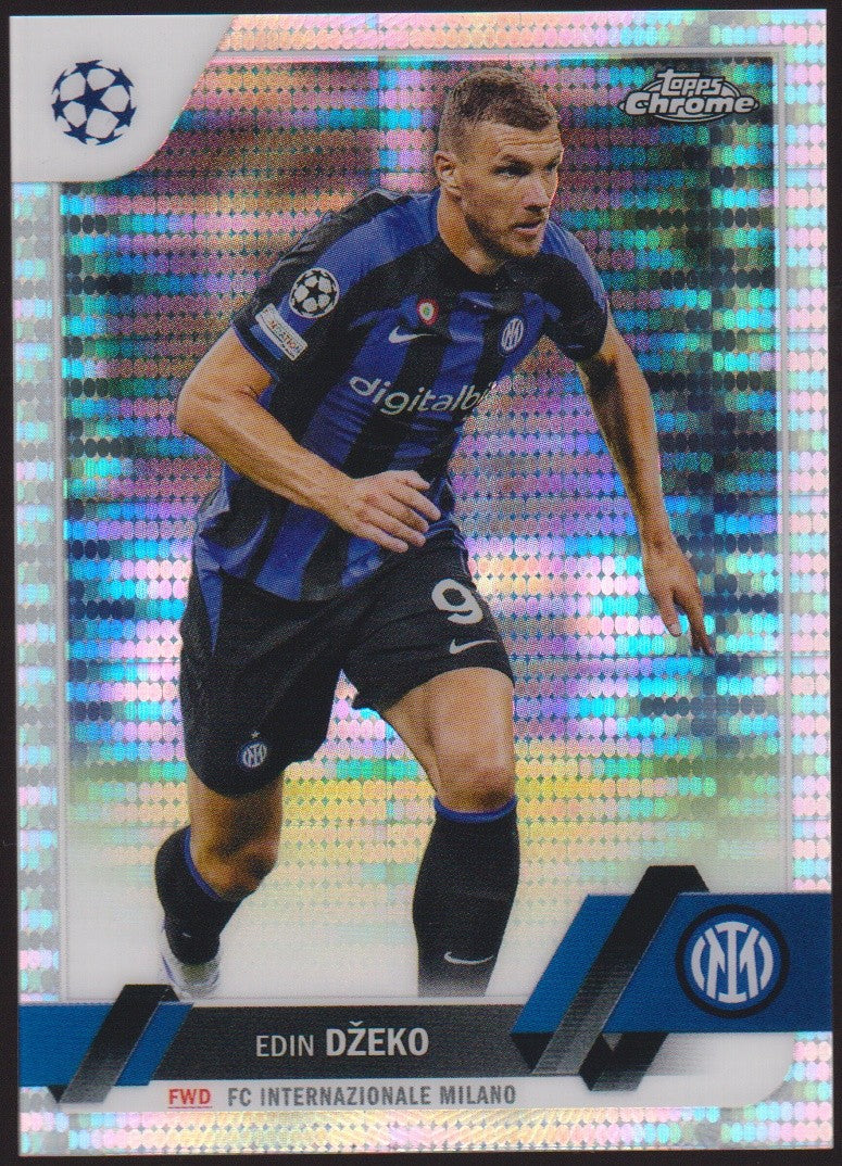Topps Chrome 2022-23 Edin Džeko FC Internazionale Milano Parallel Refractor – Bild 1