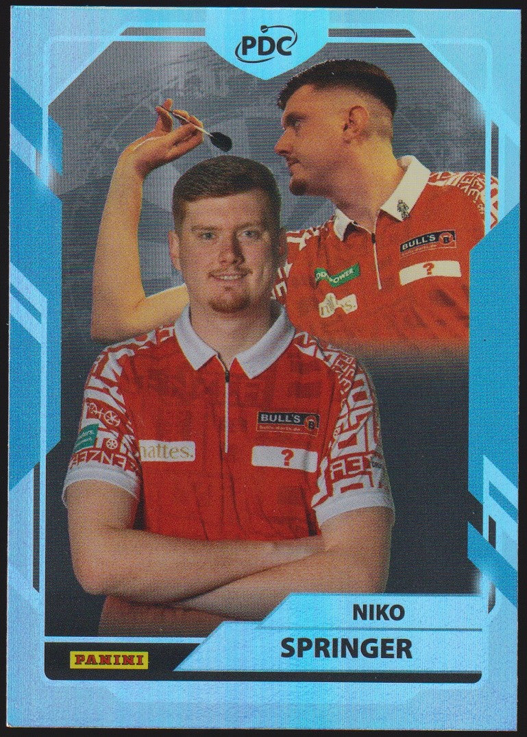 Panini PDC World Championship 2026 Niko Springer "Meenz Bub" Refractor Parallel – Bild 1
