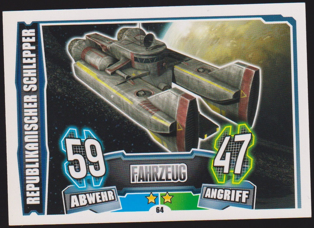 Topps Star Wars 2013 Republikanischer Schlepper Republik TCG Rare #64 – Bild 1
