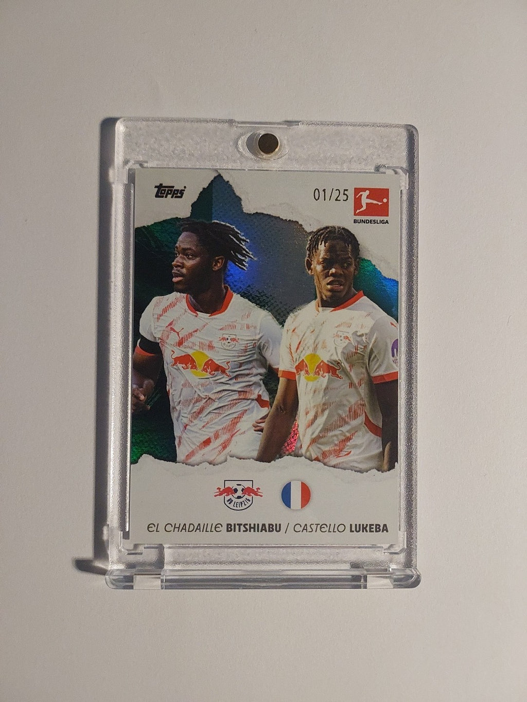 Topps International Stars 2024-25 Bitshiabu & Lukeba Dual Parallel 1/25 Leipzig – Bild 1