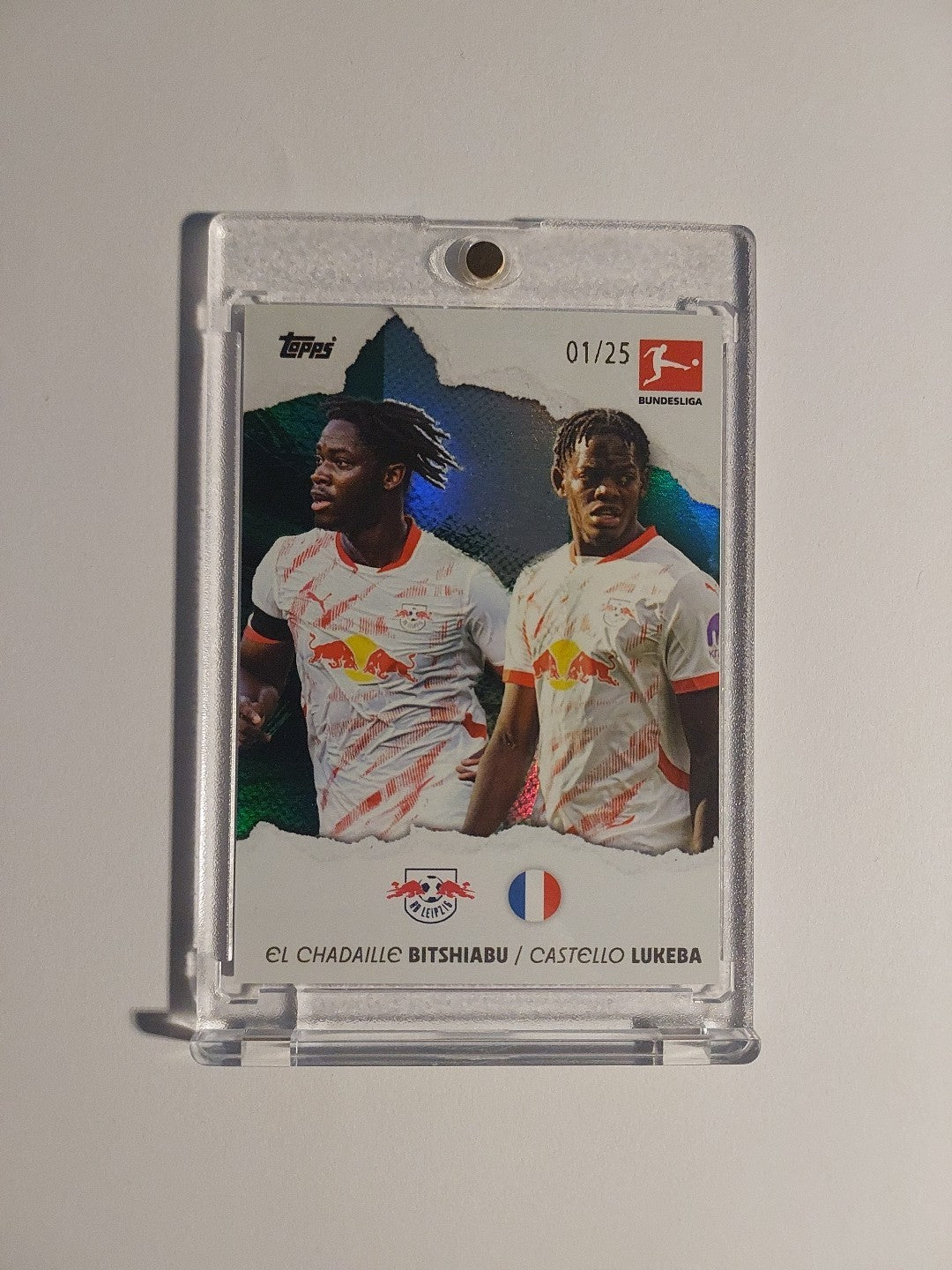 Topps International Stars 2024-25 Bitshiabu & Lukeba Dual Parallel 1/25 Leipzig – Bild 1