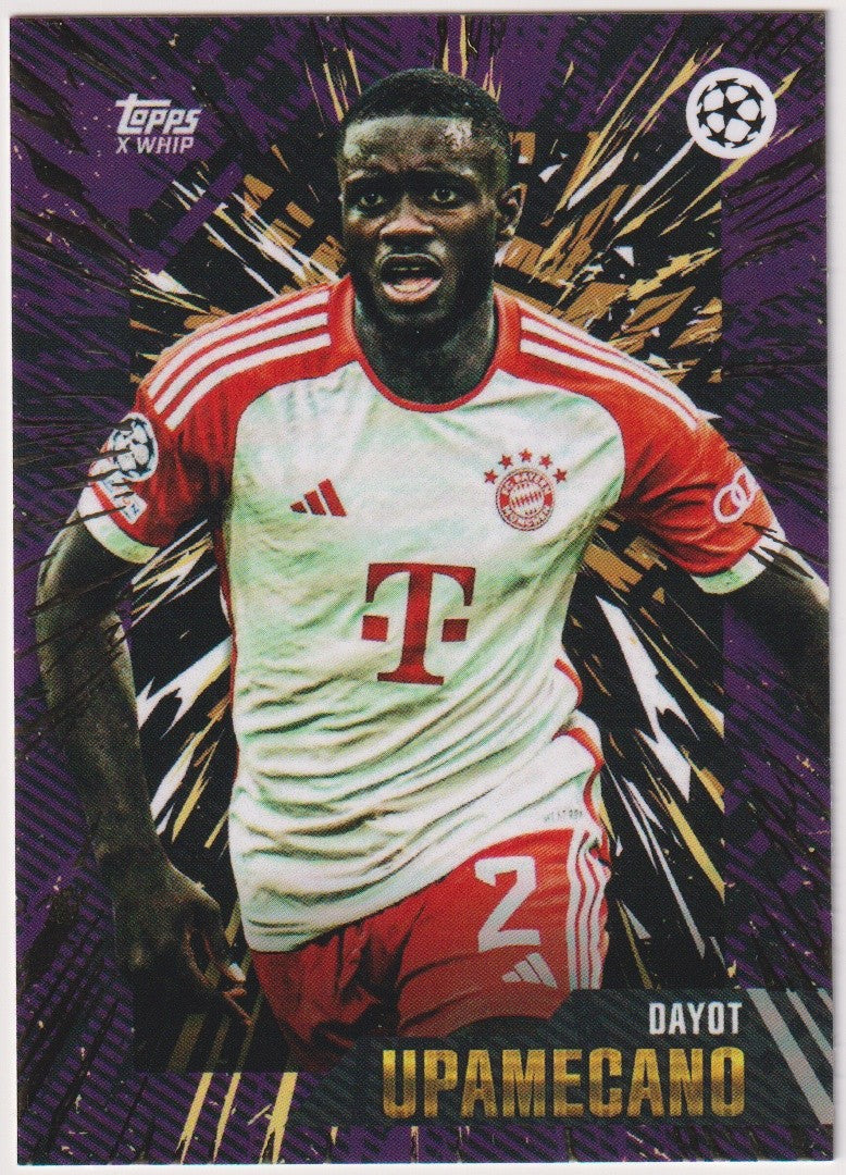 Topps X WHIP Dayot Upamecano Rookie FC Bayern München Champions League Parallel – Bild 1