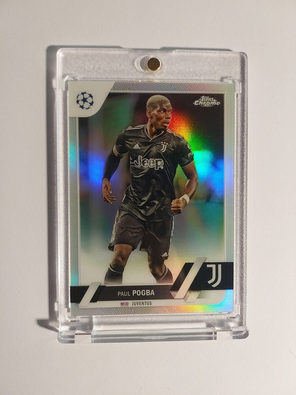 Topps UCC Chrome 2022-23 Paul Pogba Juventus Parallel Refractor Insert Rare Hit – Bild 1