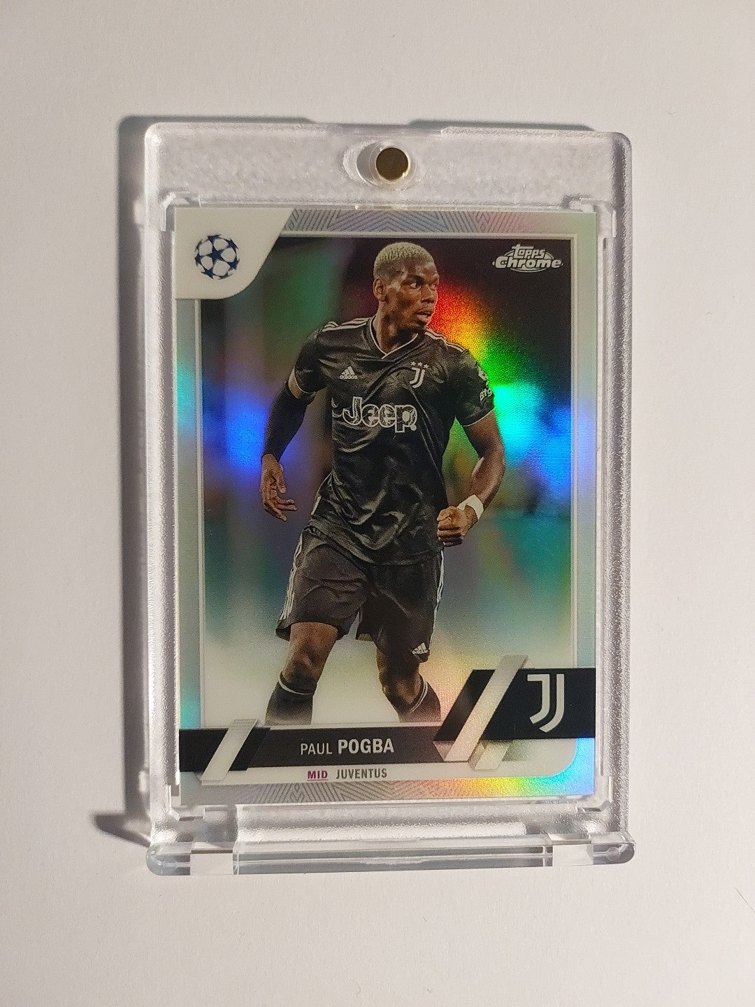 Topps UCC Chrome 2022-23 Paul Pogba Juventus Parallel Refractor Insert Rare Hit – Bild 1