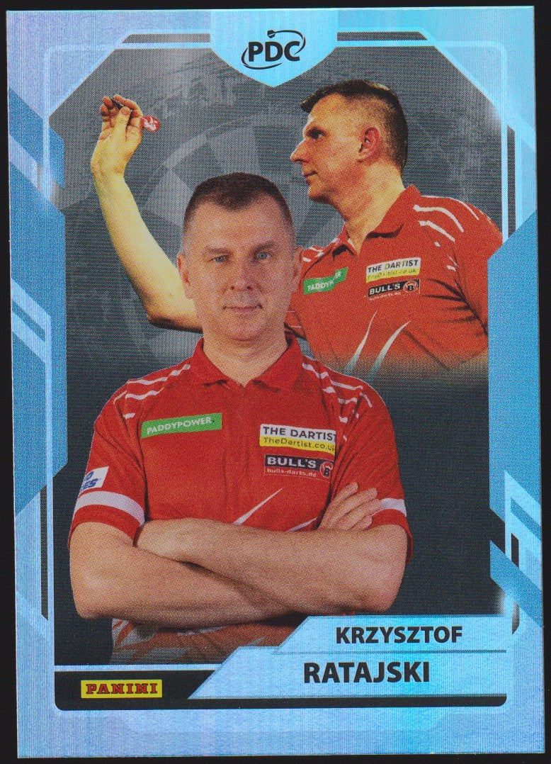 Panini PDC World Championship 2026 Krzysztof Ratajski Refractor Parallel – Bild 1