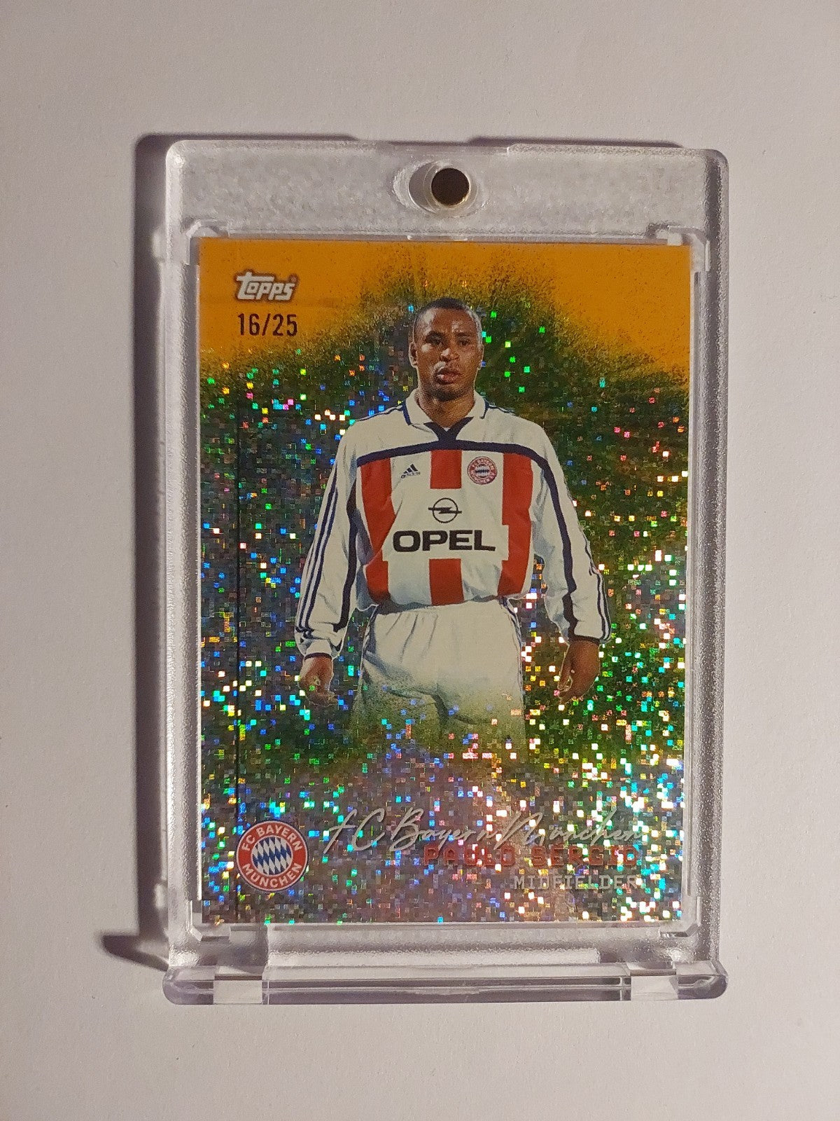 Topps Bayern München Team Set 2025-26 Paulo Sergio Parallel 16/25 Refractor Rare – Bild 1