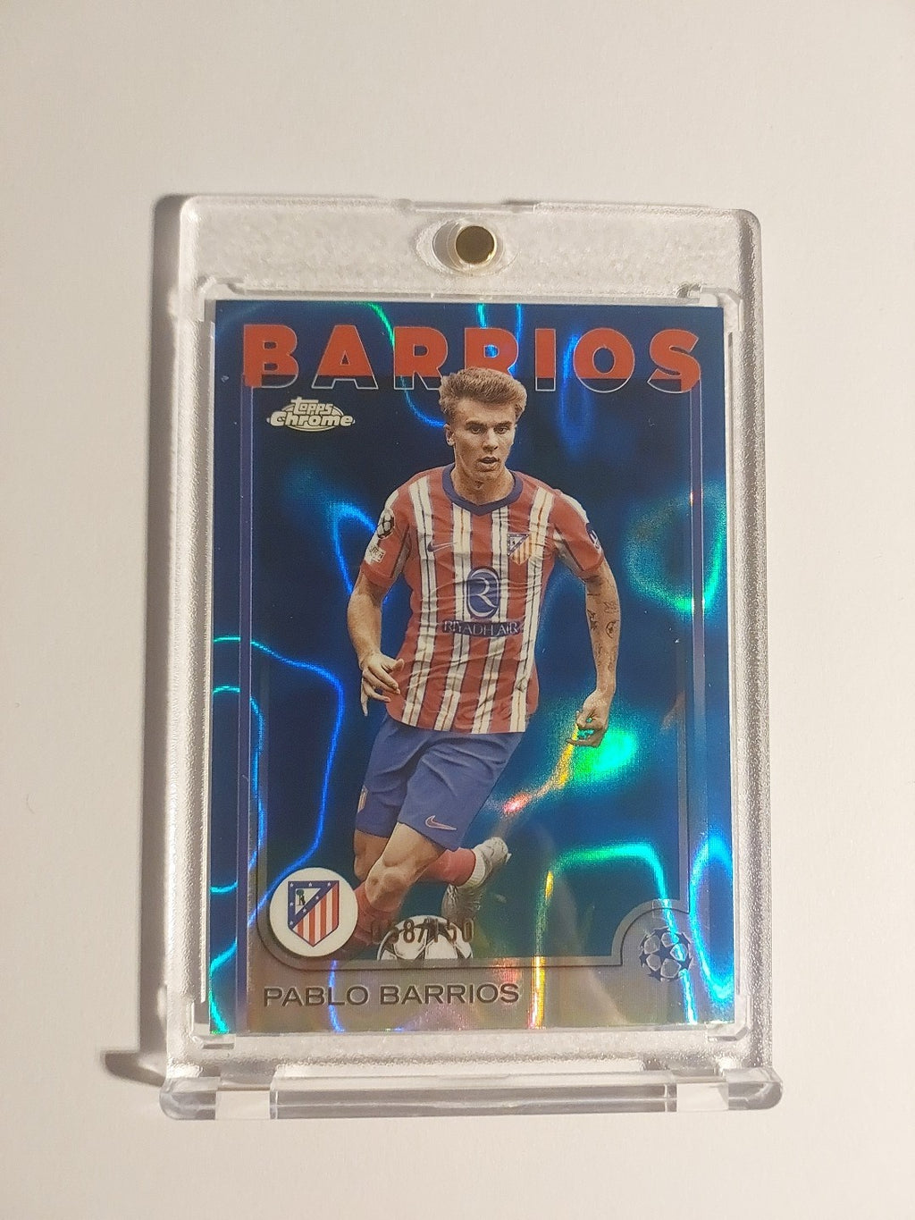 Topps UCC Flagship 24-25 Pablo Barrios Atletico Madrid Numbered 58/150 Parallel – Bild 1
