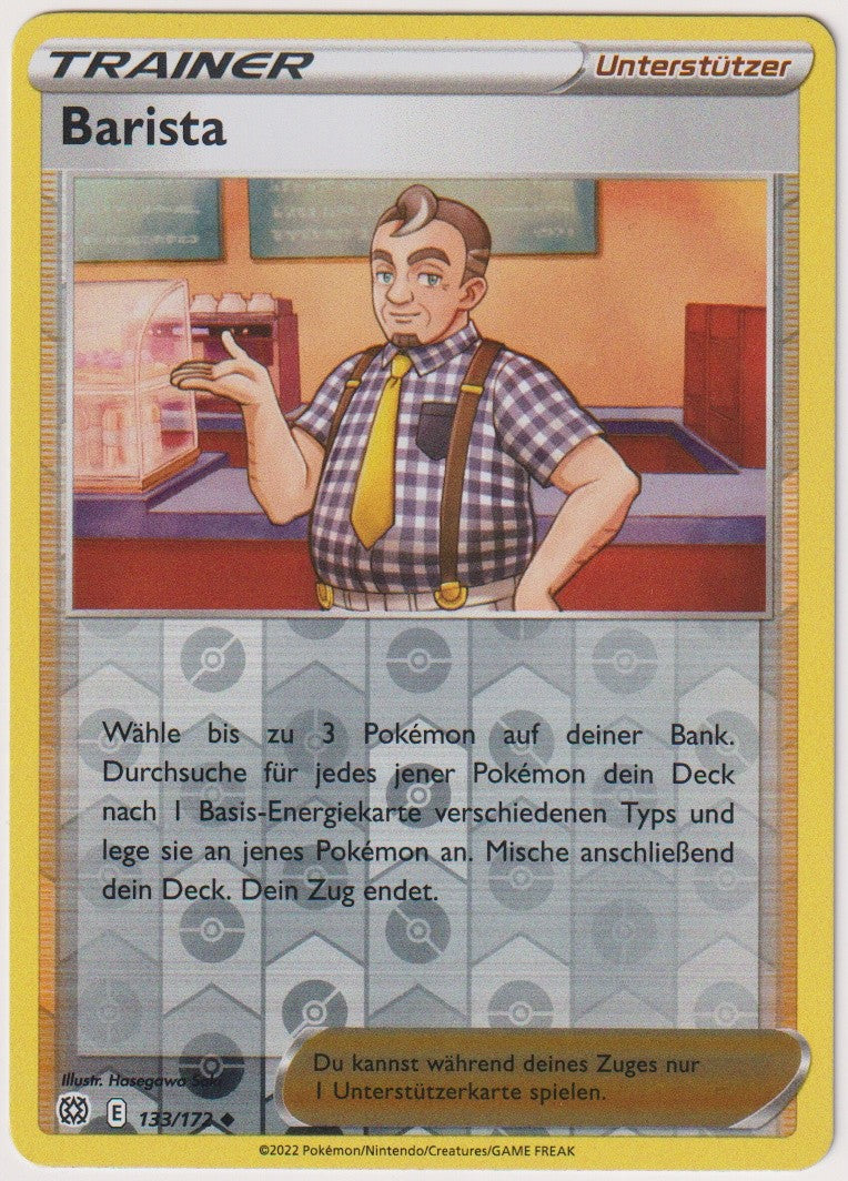 Pokemon TCG Barista #123/172 Uncommon (U) Reverse Holo Deutsch 2022 – Bild 1