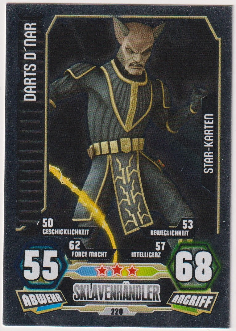 Topps Star Wars 2012 Darts D'Nar Sklavenhändler Unterwelt TCG Rare #220 – Bild 1