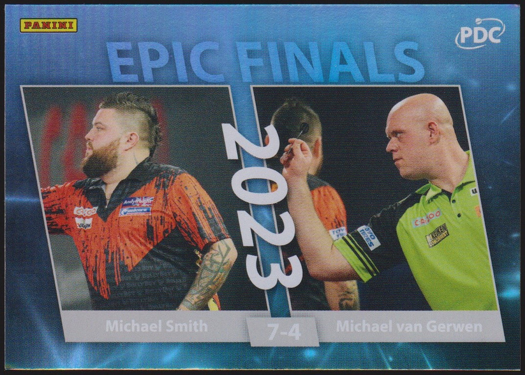 Panini PDC Championship Michael Smith & Michael van Gerwen Refractor Parallel – Bild 1