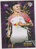 Topps UEFA Champions League Benjamin Šeško RB Leipzig Parallel Rare – Bild 1
