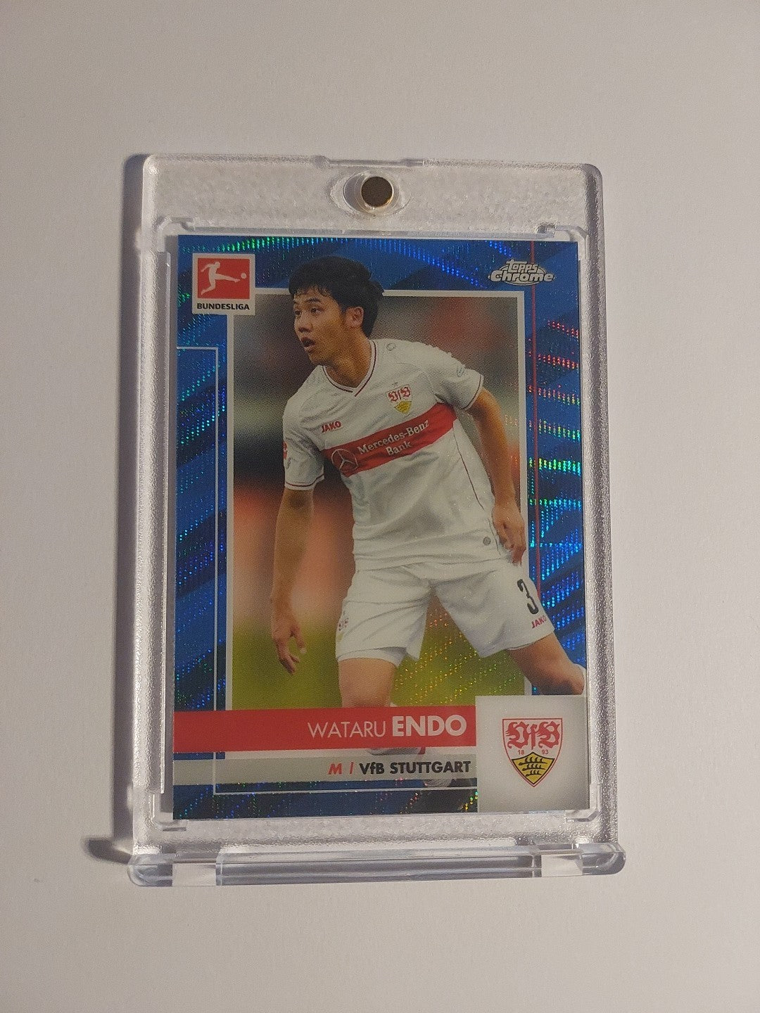 Topps Chrome Bundesliga 2020-21 Wataru Endo Stuttgart Numbered 95/150 Parallel – Bild 1