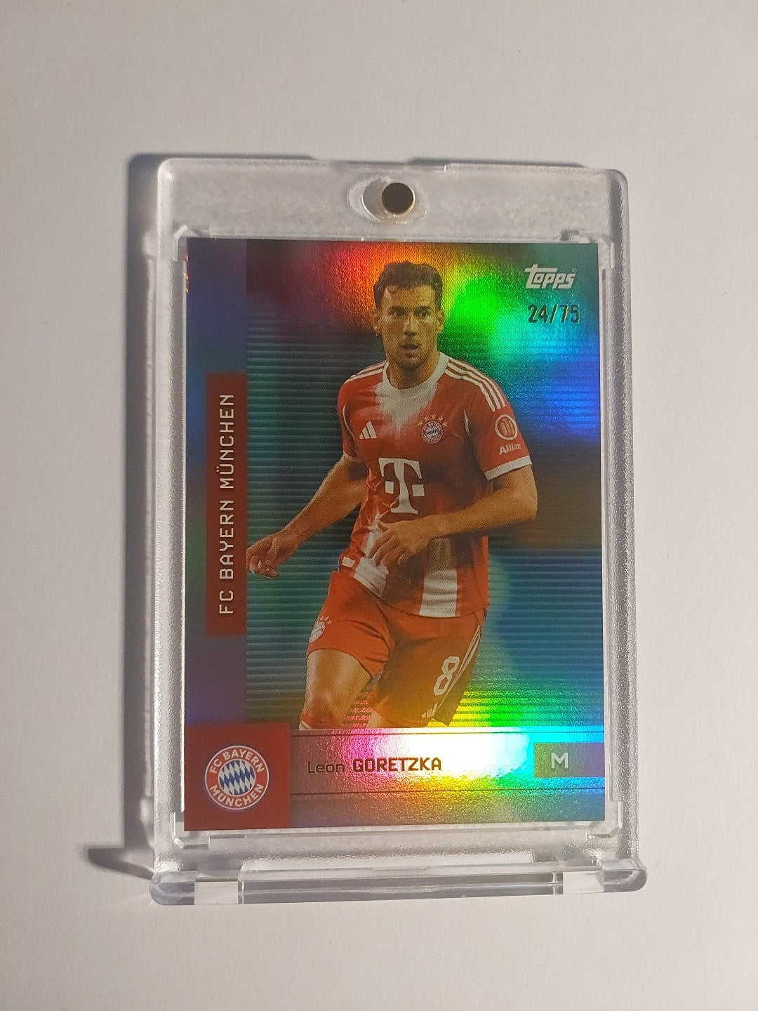 Topps Bayern Team Set 2025-26 Leon Goretzka Parallel 24/75 Refractor Ultra Rare – Bild 1