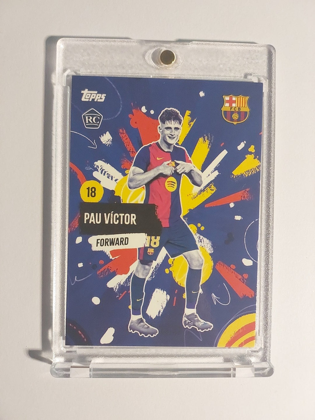 Topps Fc Barcelona Team Set 2024-25 Pau Victor Limited Edition Parallel – Bild 1