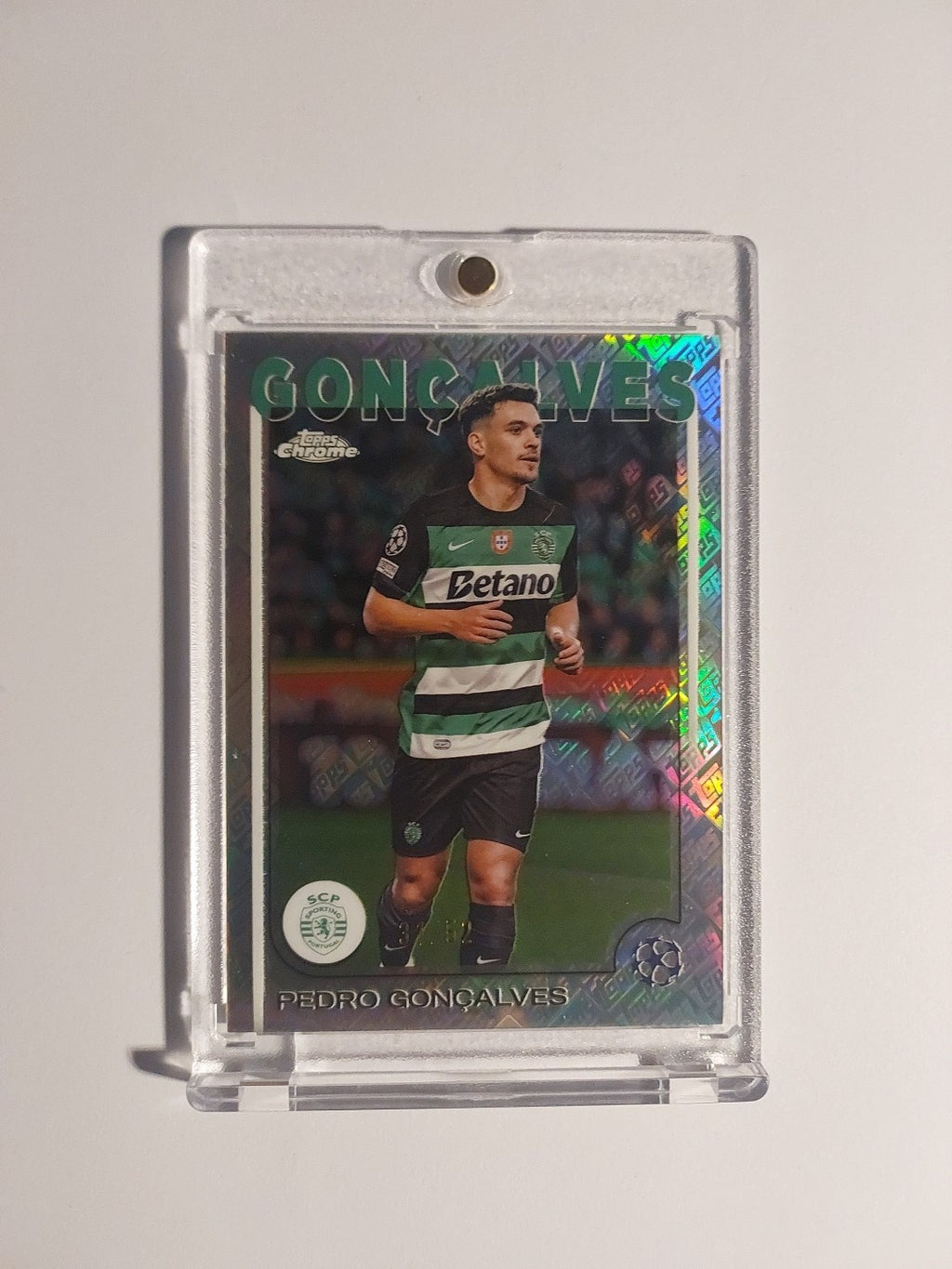 Topps UCC Flagship 2024-25 Pedro Goncalves Sporting Lissabon Parallel 31/52 Rare – Bild 1