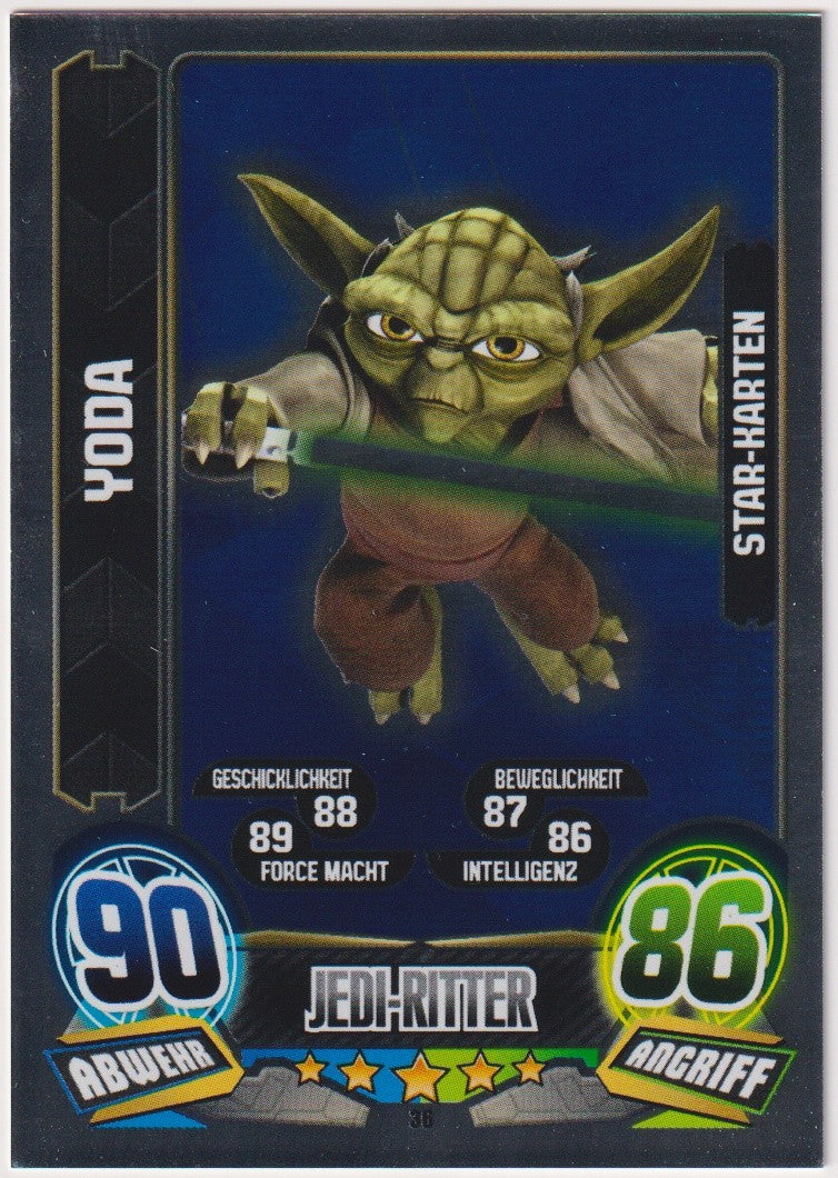 Topps Star Wars 2015 Yoda Republik Die Jedi-Ritter TCG Rare – Bild 1