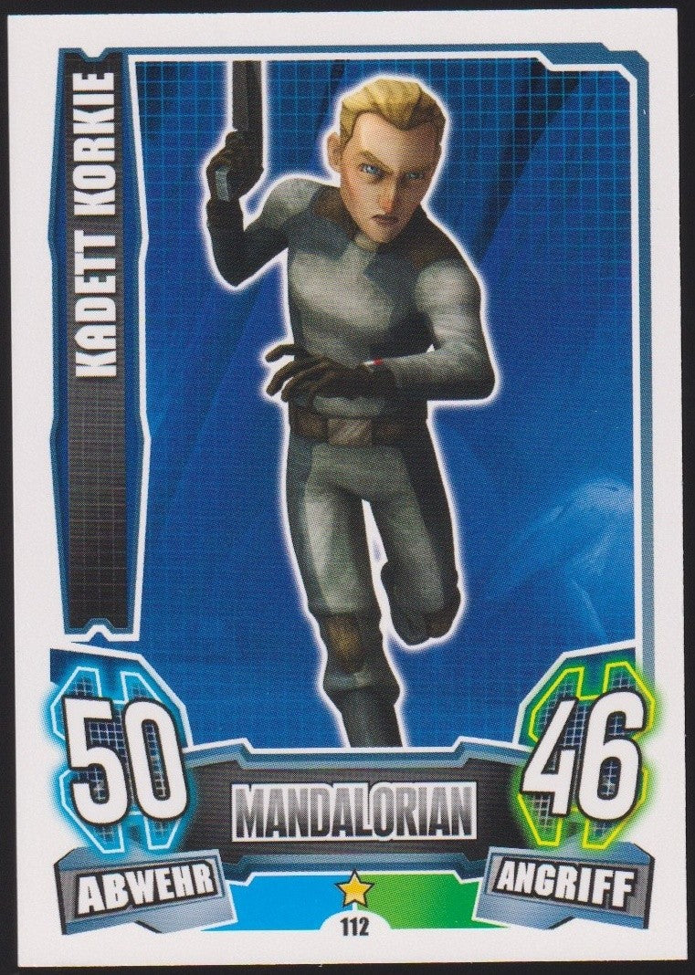 Topps Star Wars 2013 Kadett Korkie Loyalist Mandalorian TCG Rare #112 – Bild 1