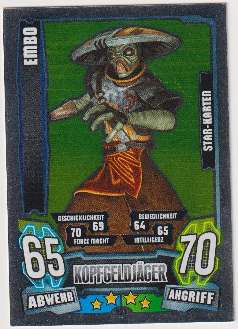 Topps Star Wars 2013 Embo Kopfgeldjäger Unterwelt TCG Rare #221 – Bild 1