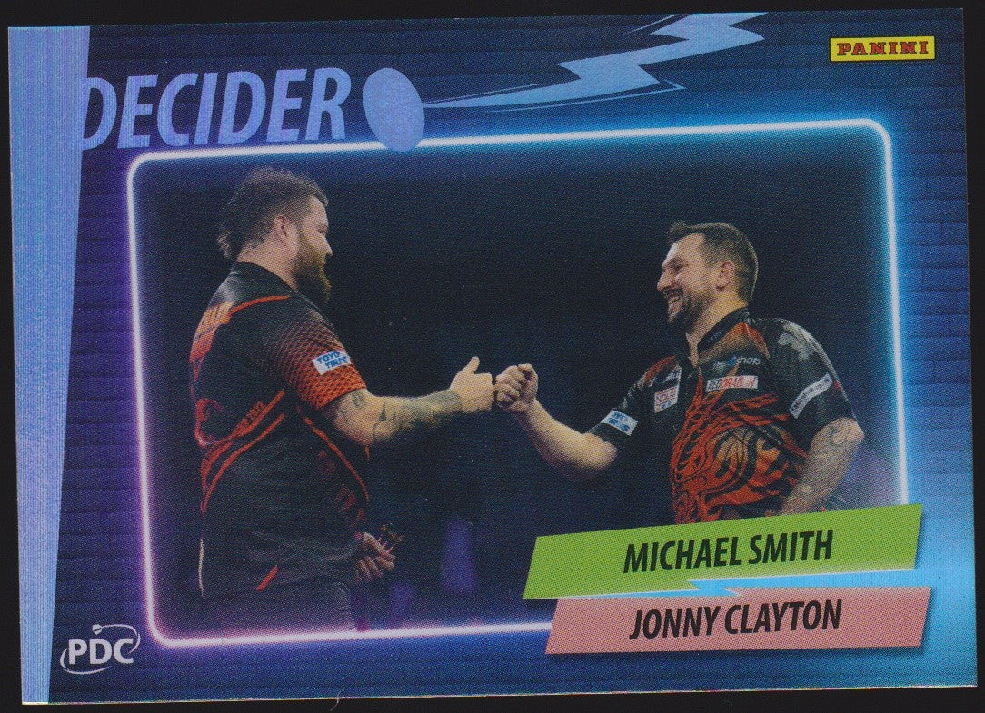 Panini PDC World Championship Michael Smith & Jonny Clayton Refractor Parallel – Bild 1
